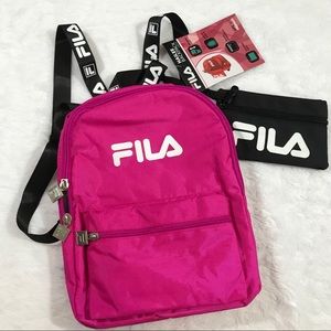 pink fila backpack